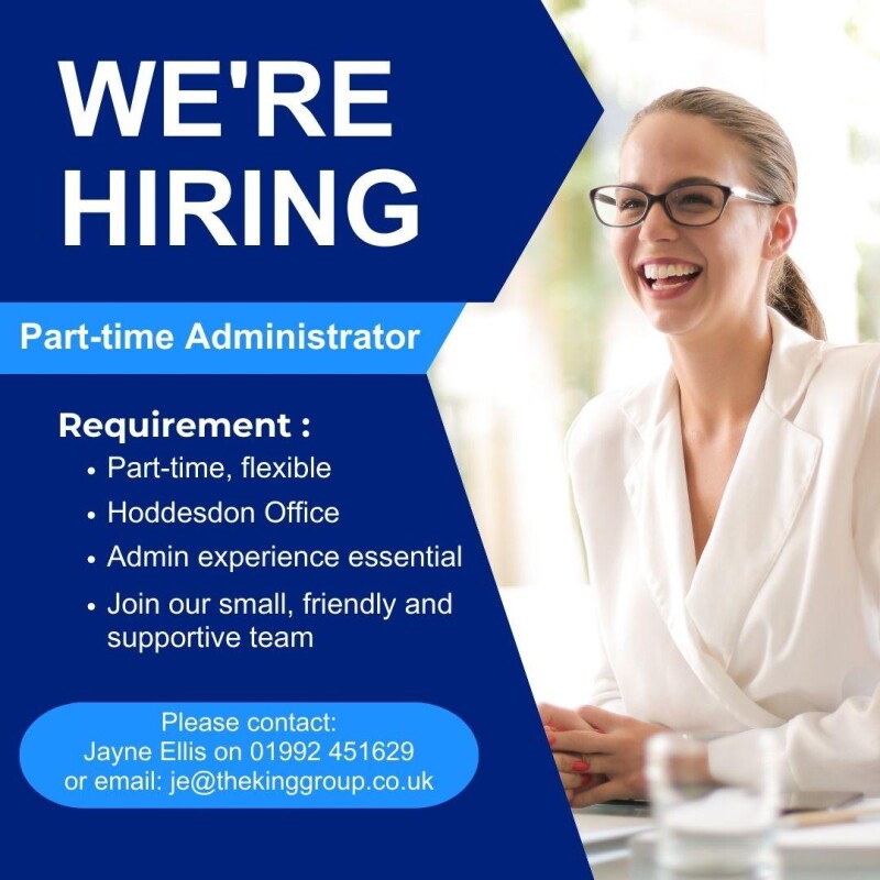 We're Hiring Administrator Post